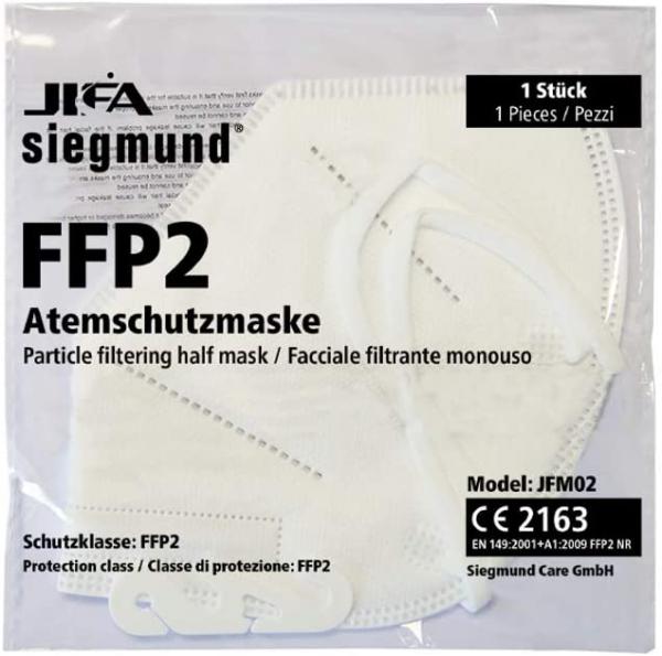 Atemschutzmaske FFP2 gefaltet